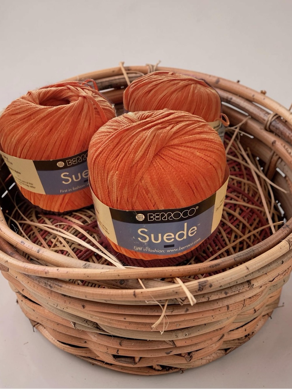 Berroco Suede Yarn Ball - Orange